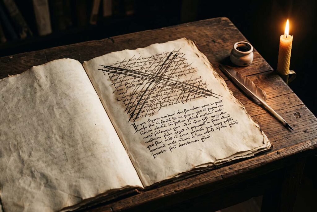 Renaissance manuscript with replaced lyrics illustrating contrafactum in Savonarolan Florence