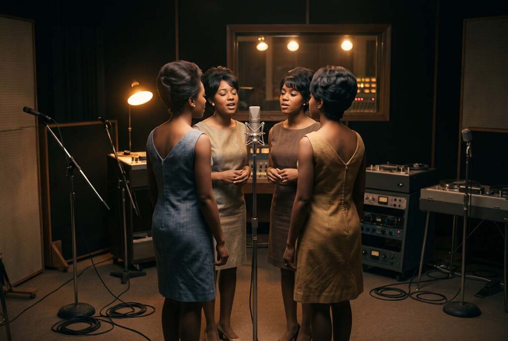 The Shirelles record as a teenage female question moves toward the top of the American pop chart.