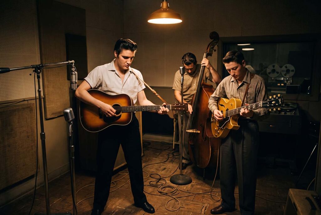 Presley, Moore, and Black in the July 1954 Memphis session where an existing musical convergence reached a new market.